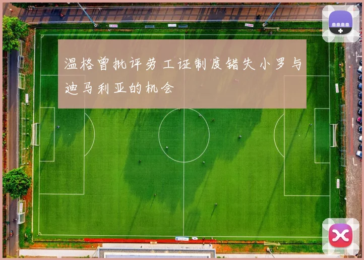 温格曾批评劳工证制度错失小罗与迪马利亚的机会